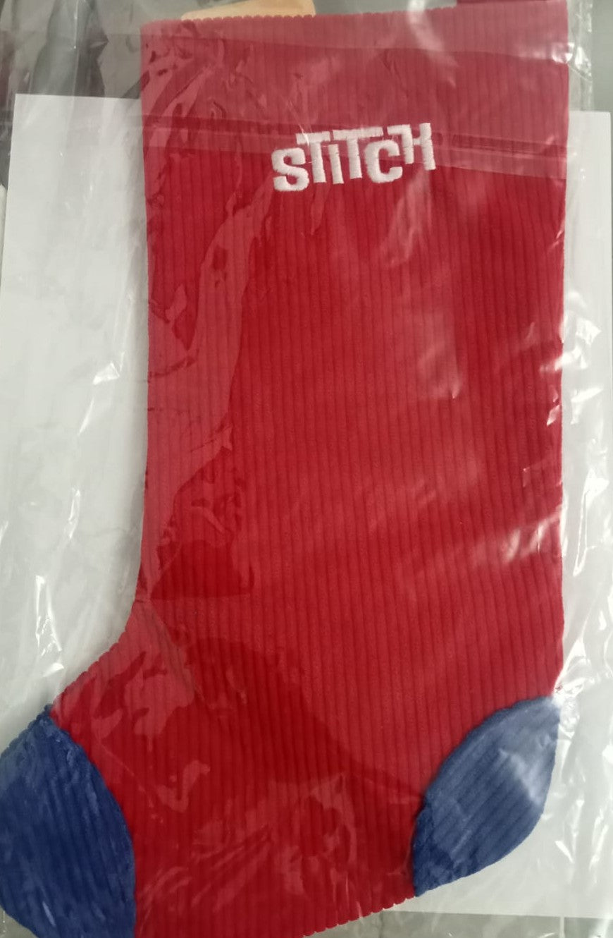 Bota navideña color rojo Stitch original