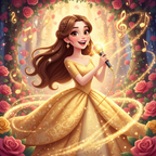 Banner Micrófono con Luz - Princesa Belle