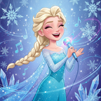 Banner Micrófono Luz Elsa - Frozen