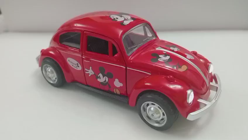 Volkswagen (Vocho) de Mickey Mouse color rojo